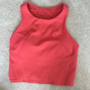 Lululemon Align high neck crop tank, size 2, pale raspberry